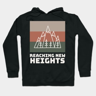 Reaching New Heights Mountain Rock Climbing Hoodie